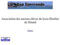 Cap émeraude association des anciens élèves du lycée hotelier de dinard