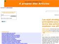 Tout au sujet des articles