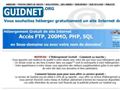 hebergement gratuit sur le rÃ©seau Guidnet.org : hebergement gratuit de site internet en nom de doma