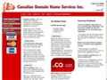 Frequently Asked Questions ~ Canadian Domain Name Services Inc. ~ Certified .ca Domain Name Registra