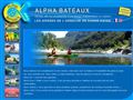 Location canoe Ardeche : Alpha Bateaux