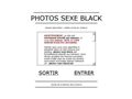 Photos sexe black