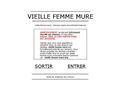 Vieille femme mure