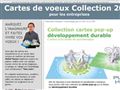 cartes voeux d'entreprise, d'invitation pop-up ...