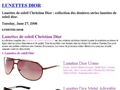 Lunettes Christian Dior