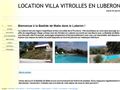 location villa piscine en luberon provence france