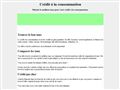 Crédit à la consommation au meilleur taux !