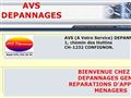 AVS DEPANNAGES ELECTROMENAGER GENEVE