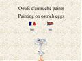 peinture sur oeufs d'autruche