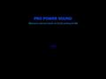 PPS - Pro Power Sound